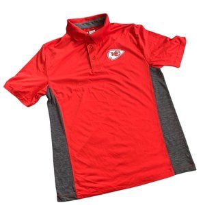 NFL Apparel Kansas City Chiefs Polo Tee Shirt M